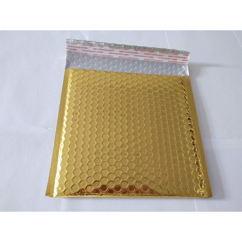 Multicolor glanzende metallic bubbel envelop aangepast formaat